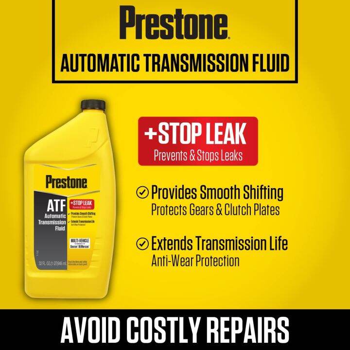 PRESTONE 🇺🇸 MULTI-VEHICLE ATF + STOP LEAK (946ML) | Lazada