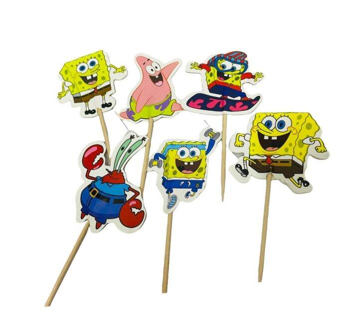 Ready Stock Spongebob Cake Topper Cake Decoration Sponge Bob Decor ...