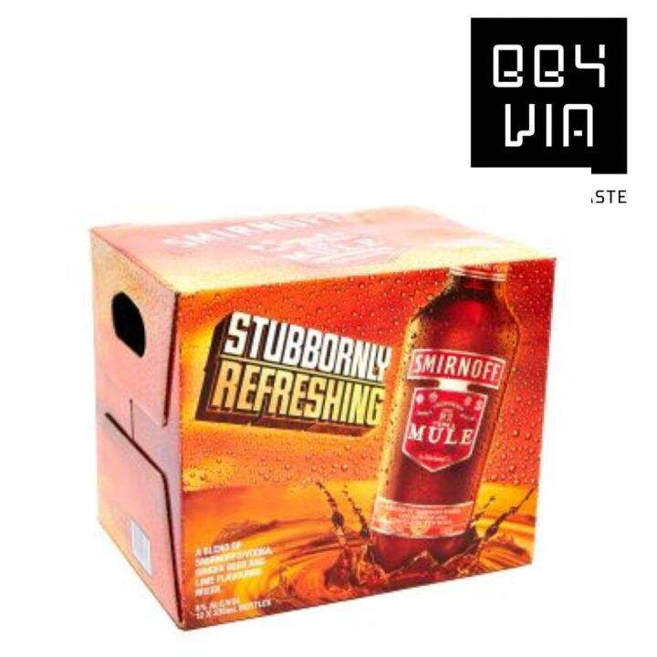 Bby Via Smirnoff Mule Lime Ginger Beer & Vodka Cocktail 12 x 330mL