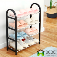 ชั้นวางรองเท้า ที่วางรองเท้า ที่เก็บรองเท้า ที่เก็บรองเท้าสแตนเลส พื้นสูง 4ชั้น  Stainless Shoe Rack ประหยัดพื้นที่ในการจัดเก็บ