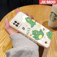 เคส JIUMOO สำหรับ OPPO A72 5G A73 5G A53 5G เคสลายการ์ตูนมอนสเตอร์น้อยน่ารักกันกระแทกสุดหรูเคสโทรศัพท์ลายขอบปลอกซิลิโคนเคสนิ่มป้องกันคลุมทั้งหมดเลนส์กล้องถ่ายรูป