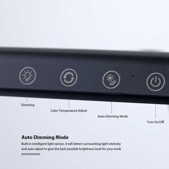 โคมไฟหนีบโต๊ะโต๊ะเขียนหนังสือ-led-24w-ที่สว่างที่สุด-โคมไฟสำนักงานสวิตช์ไฟแบบสัมผัสหรี่แสงสำหรับการอ่านในสตูดิโอ