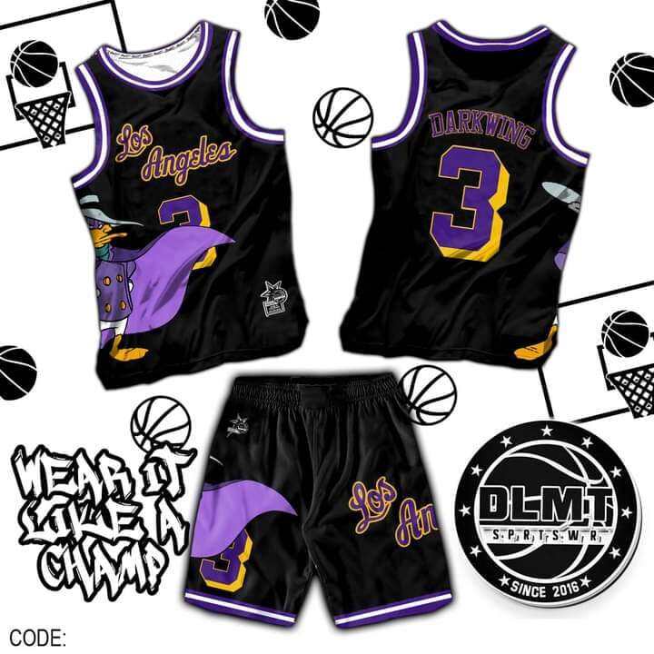 Darkwing Duck X Los Angeles - Code Dlmt118 Full Sublimation Jersey 