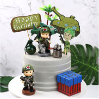 Tank Airplane military theme birthday Cake Topper Boy Party Favors Childrens Birthday army party Cake Supplies Party Decoration