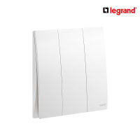 Legrand สวิตช์สองทาง 3 ช่อง สีขาว 3G 2Ways  Switch 16AX รุ่นมาเรียเซนต์ | Mallia Senses | Matt White | 281005MW | บิทิสมาร์ท | BTiSmart