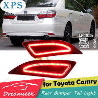 Xps สะท้อนหลัง LED กันชนท้ายไฟสำหรับโตโยต้า Camry XV50 2015 2016สัญญาณเลี้ยวเบรคเลนส์สีแดง