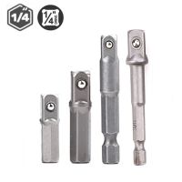 {SAVAGE Hardware Tools} 1ชิ้น4ชิ้นเจาะซ็อกเก็ตอะแดปเตอร์สำหรับไดร์เวอร์ผลกระทบ W/hex Shank เพื่อสแควร์ซ็อกเก็ตเจาะบิตบาร์ขยาย1/4 Quot; บิตชุด