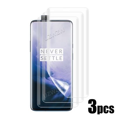 3pcs For OnePlus 7 Pro Screen Protector Soft Hydrogel Film 3D Curved Full Coverage
