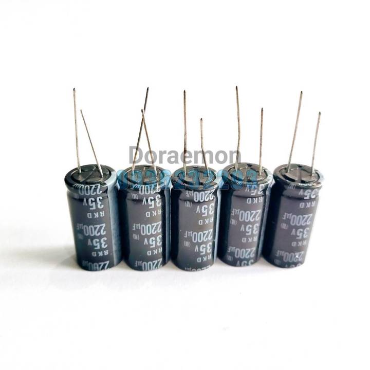 capacitor-electrolyte-คาปาซิเตอร์-2200uf-35v-ตัวเก็บประจุ-อิเล็กโทรไลต