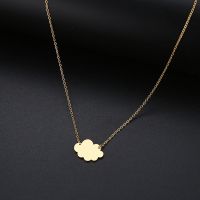 DOTIFI For Women New Simple Sequin Cloud Necklaces Lightning Pendant Stainless Steel Necklace Gift