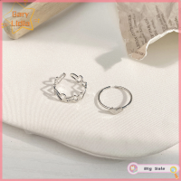 แกรี่ลิเดียแหวนแฟชั่นรูปหัวใจกลวงมี2ชิ้น,แหวนทรงเรขาคณิตบุคลิกภาพแหวนเปิดเฉพาะช่องดัชนีแหวนใส่นิ้วเครื่องประดับแฟชั่นของขวัญ