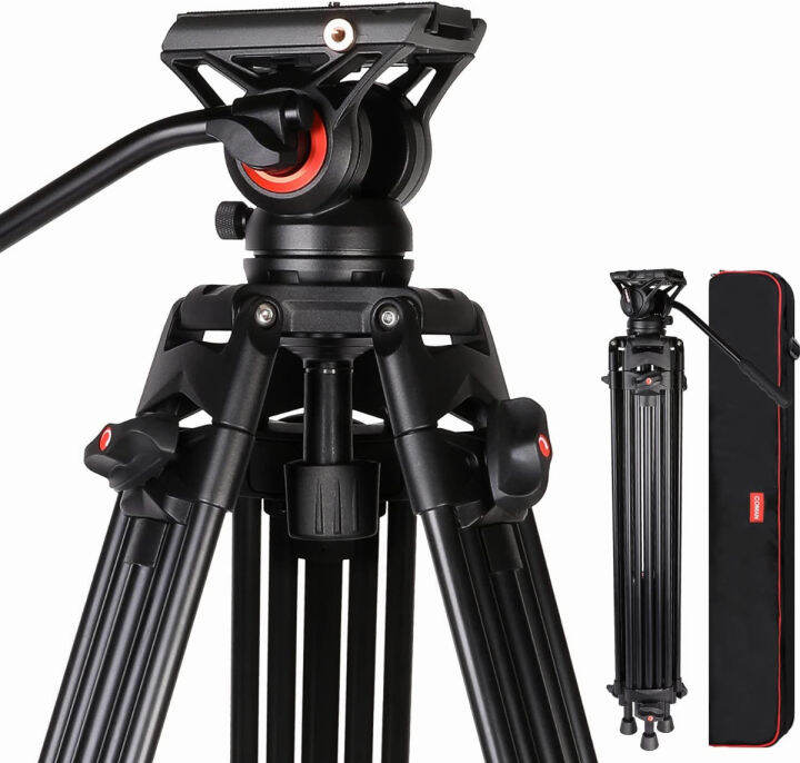 Video Tripod, COMAN KX3636 74 inch Complete Tripod Units, Professional ...