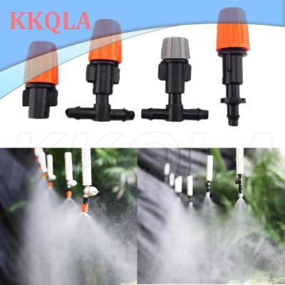 QKKQLA 1/4" Garden Irrigation Hanging Fog Sprinkler Nozzle Tee 4/7 Hose Misting Mist Water Sprayer Kits For Garden Greenhouse