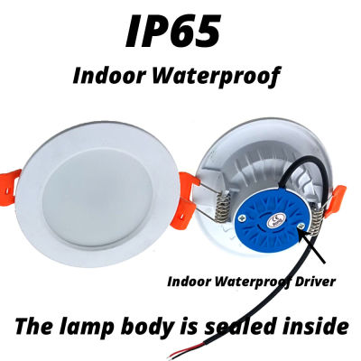 IP65 Indoor Waterproof For Kitchen LED Downlight Dimmable AC 220V 110V 9W 12W 15W 18W Recessed In White Ceiling Lamp Spot Light