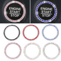 New 3D Switch Car Ignition Diamond Sticker for Auto Motorcycle Styling Rhinestone Bling Decoration Circle Cover Decal car decor.