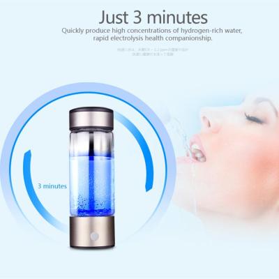 IPRee? 420ml Titanium Hydrogen-Rich Water Bottle USB Ionizer Antioxidants Maker Drining Cup