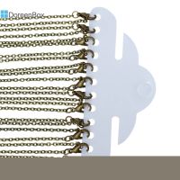 【HOT】 DoreenBox Jewelry Necklace Antique Cable Chains Lead And Safe Clasp Sweater Chain 62cm 12Pcs