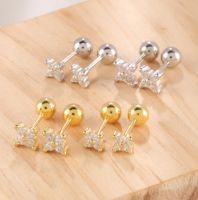 littlegirl gifts- Four leaf clover Piercing silver s925 (ราคาต่อชิ้น)