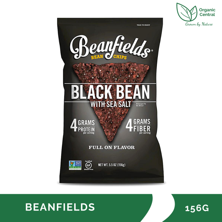 Beanfields Black Bean with Sea Salt Chips 156g Lazada PH