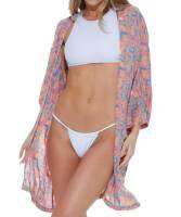 69SLAM WOMEN KIMONO MONSTA FREAK OAHU SUMMER BIKINI COVER UP/ RAYON / SOFT / BREATHABLE / LIGHT-WEIGHT / ชุดคลุมบิกินี่ เสื้อคลุมชุดว่ายน้ำ เดินชายหาด