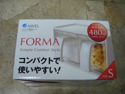 ที่ใส่เครื่องปรุงแบบลิ้นชัก 2 ช่อง   รุ่นFORMA รุ่นไม่มีโครง แบรนด์ASVEL