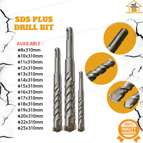 SDS Plus Drill Bit 8mm 25mm x 310mm Concrete Brick Drill Bit SOLD PER