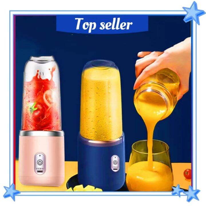 Fruit Juicer Portable Rechargeable Juicer Cup USB Wireless6 Knife