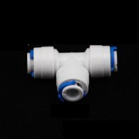 【Big-Sales】 Aesthetic Flaunt 1/4 "OD Tee ประเภทท่อ PE ข้อต่อท่อพลาสติก Quick Connector Aquarium RO Water Filter Reverse Osmosis System