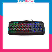 OKER S-917 Backlight Gaming Keyboard คีย์บอร์ดเกมมิ่งมีไฟ 7 สี