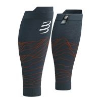 Compressport รัดน่อง ปลอกขา รุ่นท็อป R2 Oxygen - Trail Capsule 2023 IRON GATE / RUST / WHITE รุ่นเทรลแคปซูล สีเทา ขาว