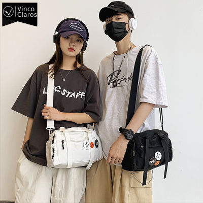 Trend Cool Streetwear Youth Shoulder Bag Hip Hop Mens Nylon Cross Body Bag Men Sling Bags Large Capacity Handbag for Teenagers