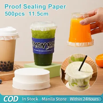 500PCS coffee cup sealing pads to go coffee cups paper films filter paper  filter