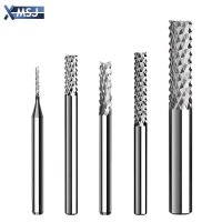 1pc 3.175mm Shank โซลิดคาร์ไบด์ข้าวโพด End Mill ทังสเตนเราเตอร์ Bits cnc Engraving Machine Milling Cutter PCB End Mill