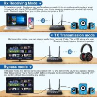 80เมตร CSR8675 Aptx ความหน่วงต่ำ HD บลูทูธ5.0ตัวรับเครื่องส่งสัญญาณเสียง SPDIF 3.5มม. 3.5 AUX RCA ตัวรับสัญญาณ WiFi สำหรับจอทีวีติดรถชิ้น