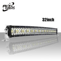 1pc 32inch 12D High-power 3 แถว LED light bar off-road 12V 390W รวม beam 4x4 work light bar, เหมาะสำหรับรถบรรทุก ATV SUV เรือ