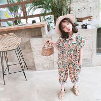 COD DSFERTEREERRE Se7en Baby Girl Floral Jumpsuit Summer Cotton Casual Jumpsuit