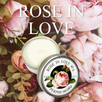 PerPim เทียนหอม ไขถั่วเหลือง กลิ่น Rose in Love ไซส์เล็ก 40 กรัม [ Scented Candle SoyWax 100% ]