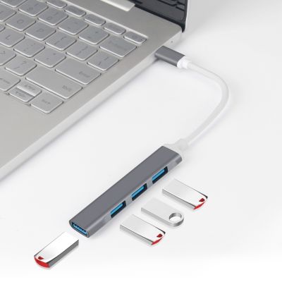 4 in 1 อะแดปเตอร์ฮับ USB Type C 4 พอร์ต อุปกรณ์เสริม สําหรับแล็ปท็อป โน้ตบุ๊ก