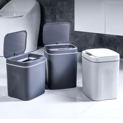 14L Inligent Trash Can Automatic Smart Sensor Garbage Dustbin Home Electric Rubbish Waste Bin Office Kitchen Bathroom Toilet