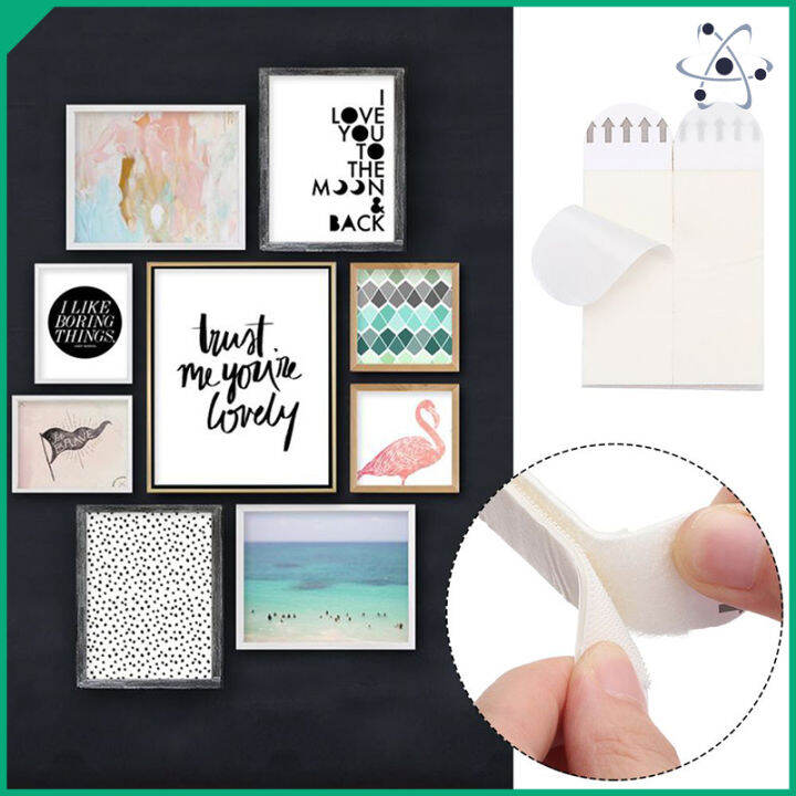 4pcs/set Hook And Loop Tape With 3m Glue Strong Self Adhesive Back