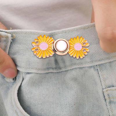 Sweet Daisy Detachable Waist Button Tighten Waist Buckles Accessories For Jeans Pant DIY Clothes X8I7
