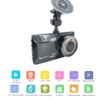 กล้องติดหน้ารถหน้าจอ Touch หน้าจอ Dash Cam HD 1296P รถกล้องวิดีโอการมองเห็นได้ในเวลากลางคืน Dashcam กล้องสีดำกล่อง IPS Dual lens4In