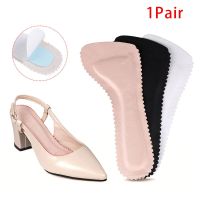 Leather Insole for Woman High Heel Sandals Self-adhesive Non-slip Shoes Pad Absorb Sweat Soft Cushion Insert Sole Foot Protector Shoes Accessories