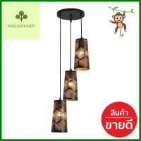 ไฟช่อ CST 2365-3 3 หัว สีดำCLUSTER PENDANT LAMP CST 2365-3 3-LIGHT BLACK **ลดราคาจัดหนัก **