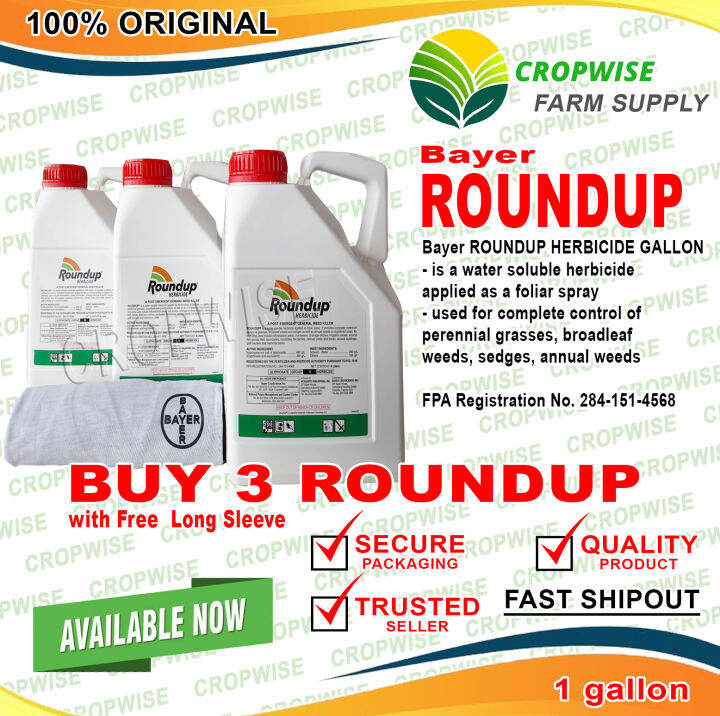 Bayer ROUNDUP Herbicide Gallon (Buy 3 Gallon get free 1 Longsleeve