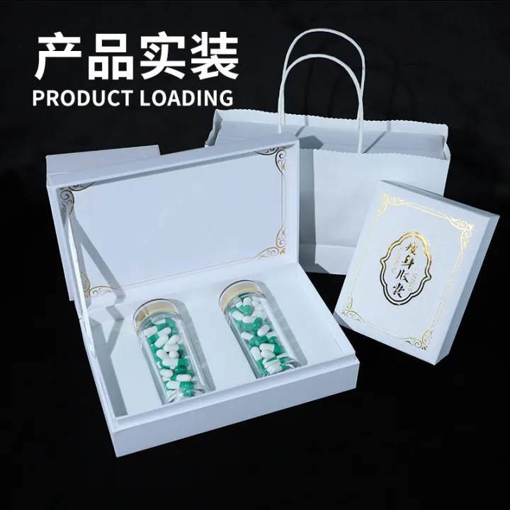 Packaging box, carton, high-grade transparent capsule bottle, 30