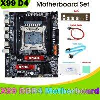 X99 Desktop Motherboard +Baffle+SATA Cable+Switch Cable+Thermal Grease+Thermal Pad LGA2011-3 DDR4 for E5-2678 V3 E5 2676 V3 CPU