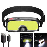 High Bright Headlamp Flashlight Led Head Torch Rechargeable Waterproof Hunting USB Head Light Super Bright COB Front Light