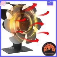 DSAA พัดลมเตาผิงแบบ6ใบเป็นมิตรกับสิ่งแวดล้อม,เตาไม้พัดลมเตาความร้อนจากเตาผิง