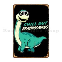 Celestineor Brachiosaurus Dino คอยาวโลหะแผ่นผับตกแต่งผนังที่กำหนดเองบาร์ดีบุกเข้าสู่ระบบโปสเตอร์